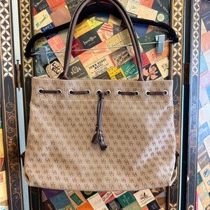 Dooney & Bourke Brown Monogram Shoulder Bag
